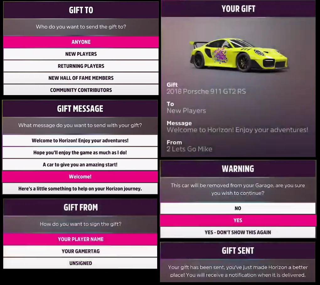Can You Gift Cars to Your Friends in Forza Horizon 5